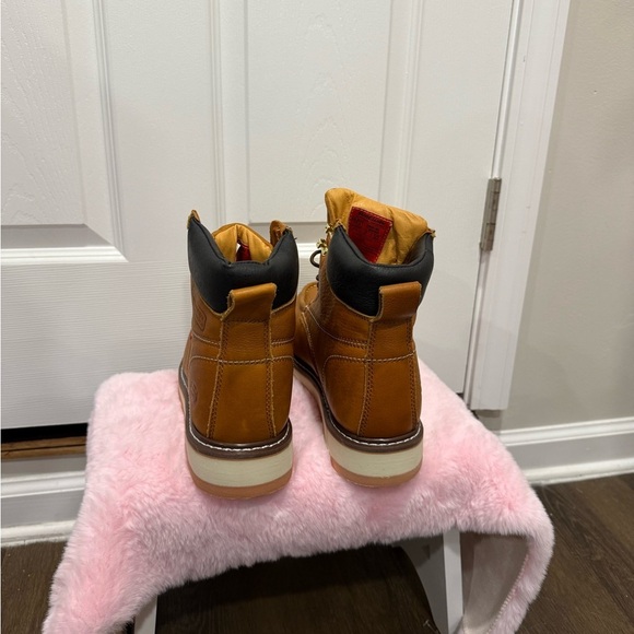 Sureway LT Brown Leather Work Lace Up Boots Oil Slip Resist SW601MS Mens 10.5 - Picture 6 of 16